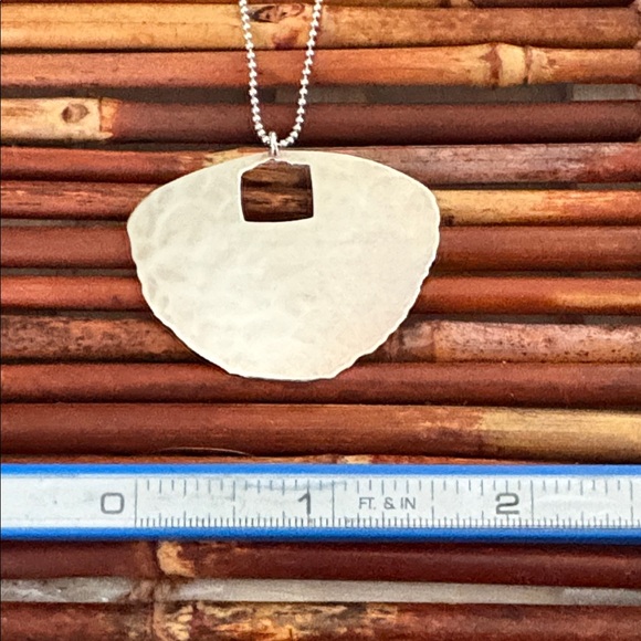 Silpada Textured Sterling Silver Pendant Necklace 16” - Picture 4 of 5